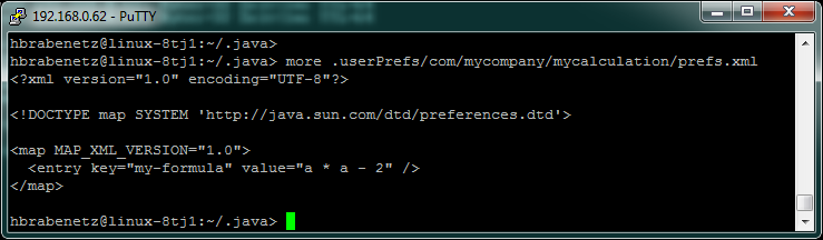 Example Preferences-Configuration for Windows for key "com/mycompany/mycalculation/my-formula"
